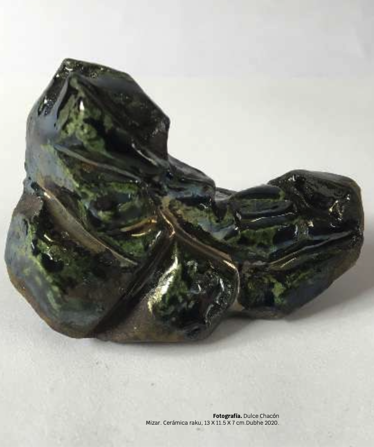 Meteorito Mizar Ceramica Raku Dulce Chacon