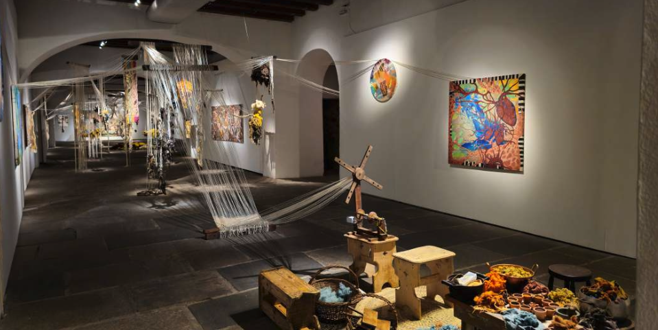 Vista da exposição ROCADA: eclosão de desejos da Terra, Paço Imperial, Rio de Janeiro, 2025. Fotografia: registro de Lívia Moura VAV, arquivo VAV.
